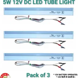 5 WATT 12 VOLT DC LED TUBELIGHT PACK OF 3 5 W 30 cm Tube Light-39