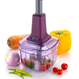 Manual Push Chopper 900ml Steel Blade Hand Press Vegetables Chopper Kitchen Vegetable & Fruit Chopper-image-96