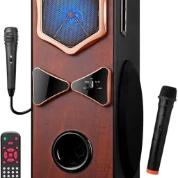 TRONICA 4-Home Theater DJ Speaker with Remote, 2 Mic (1 wireless,1 wired) 80 W Bluetooth Tower Speaker-image-34