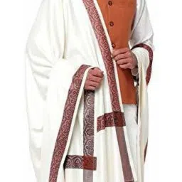 Pink World Wool Solid Men Shawl-image-4