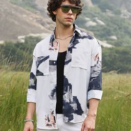 campus sutra Men Regular Fit Printed Spread Collar Casual Shirt-picture-40