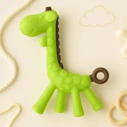 Giraffe Shape Baby Teether | Soft Silicone Baby Teether for Infant & Babies Teether and Feeder-30