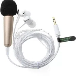 LYZ_477Y_Karoke Singing Microphone Metal Sing Mic for Phone, for Computer, for PC Audio Cable with Stereo Earphone Compatible with all smart & IOS devices Microphone-picture-23