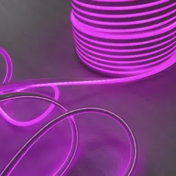 LED Neon Light Rope, Waterproof Outdoor Flexible Light with Connector, 120LED/M Silicone Light for Diwali, Christmas, Indoor Outdoor Decoration (Purple) (5 Meter) Chain Silicone Light Hanging Chain Rod-image-77