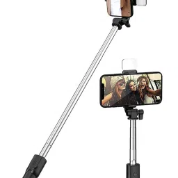 Growtechnohub R1S 3-in-1 Bluetooth Selfie Sticks with Flash, Detachable Wireless Remote G47 Monopod Kit, Tripod, Tripod Kit-12