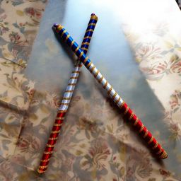 Premium Quality Navratri Wooden Dandiya Sticks for Garba Night (Pack of 1 Pair) Dandia Sticks-22