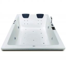Phoenix 6 Feet Acrylic with Jacuzzi, Bubble Bath, Back Massager & Filler System (with Side Panel) - White Free-standing Bathtub-image-36