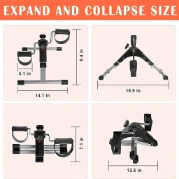 swadesi by mcp Mini Pedal Exerciser Cycle Folding Pedal Exerciser Cycling Stepper Leg Trainer Mini Pedal Exerciser Cycle image 5