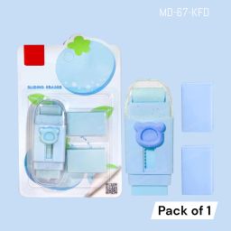 Premium Double-Sided Sliding Eraser For Kids & Students (Pack Of 1) Non-Toxic Eraser-26