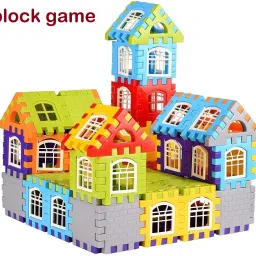 Attractive 3D Puzzle Blocks Happy Home House Building Blocks Game Cubes for Kids-11