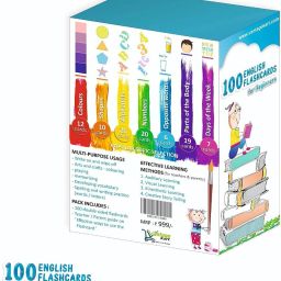 vantagekart Beginners 100 Flashcards for Preschool Kids, Learning Toy for Toddler to Learn English - Colours | Shapes | Alphabets | Numbers | Size | Parts of Body| Days of Week image 5