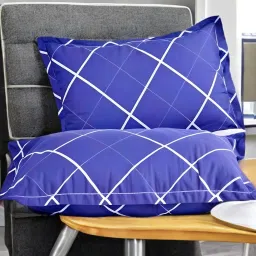 LUXURY Polyester Fibre Solid Sleeping Pillow Pack of 2-image-94