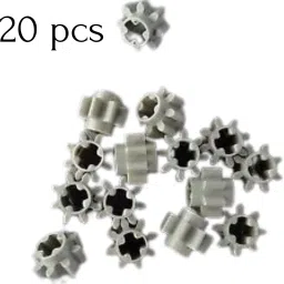 yellow tommy Technic Series 8 Tooth Gear 3647 Compatible with all Building Blocks, 20 Pcs image 3