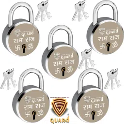 RAM-RAJ Laser Printed Door Lock, Lock for Gate-52MM-7 Levers, Double Locking, 5 Padlock-image-94