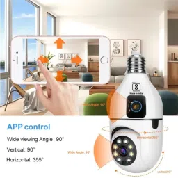Primate "4MP Dual Lens WiFi Security Camera with Adjustable Bulb Holder" Security Camera image 3