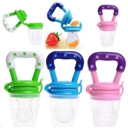 NIbbler-Green-Blue-Pink Teether and Feeder-picture-11