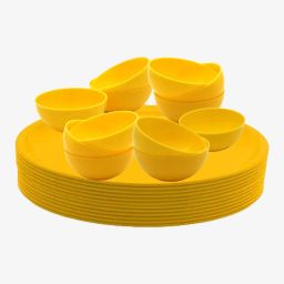 Pack of 18 Plastic Dinner Set-image-21