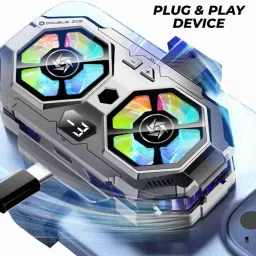RANZZER 9 Degrees Lowest Gaming Phone Cooler with Temperature Display for Mobile Gaming Cooling Pad image 3