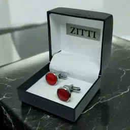 Zitti Metal, Stainless Steel, Alloy, Brass, Silver Cufflink-image-83