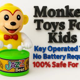 Musical Drum Toy For Kids With Dancing Monkey 6 Month Baby Toys-18
