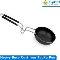 Superior Quality Heavy Base Iron Tadka Pan [12 cm] 4 - Long Handle Tadka Pan 12 cm diameter 0.5 L capacity-picture-12