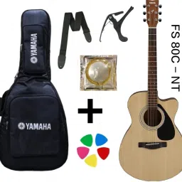 FS80C - NATURAL WITH COVER , BELT , STRING SET , CAPO , PICK Acoustic Guitar Tonewood Rosewood-17