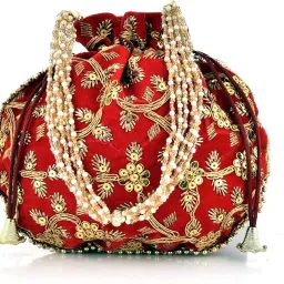 Women Red Potli-image-25