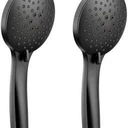 Parryware hand shower 3 - Modes, matt black with Hose & clutch set of 2 pic 090 shower-21