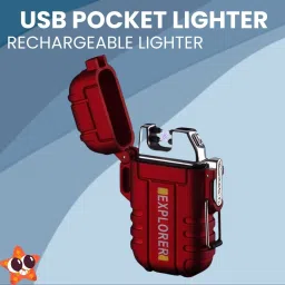 Explorer USB Rechargeable (Cigaratte Lighter)Windproof Flameless ARC LighterB23 Explorer USB Rechargeable (Cigaratte Lighter)Windproof Flameless ARC LighterB23 Pocket Lighter-image-65
