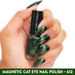 MAGNETIC CAT EYE NAIL POLISH - BNP412 Green to Purple-14