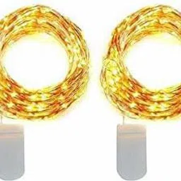 20 LEDs 1.98 m Yellow Steady String Rice Lights-14