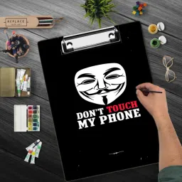 DON'T TOUCH MY PHONE Digital Reprint Clip Board Exam Pad (14x10 Inches) exampad-image-39