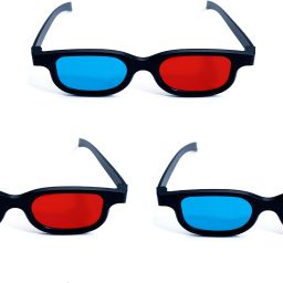 TRONICS INDIA Anaglyph Red Cyan 3D Glass RC-03-3pcs Video Glasses-18