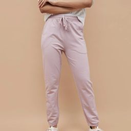 Women Solid Pink Track Pants-image-18