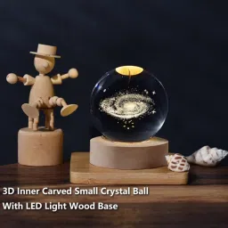 Glowing Crystal Ball 3D Inner Carved Galaxy Crystal Ball with Wood Base Study Lamp-19