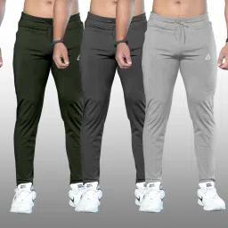 Pack of 3 Men Solid Multicolor Track Pants-image-81