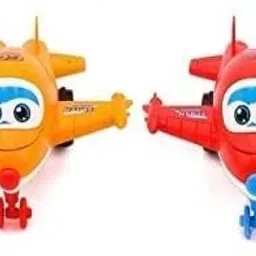 Mini Friction Power Aeroplane Toy with De-Formation Robot Function for Kids|K07-15
