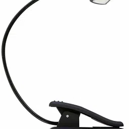 Sturdy Adjustable Lightweight Eye-Care Easy Clip-on COB LED Book Reading Desk Laptop Music Stand Lamp w/Flexible Arm for Bookworms and Kids. Table Lamp-2