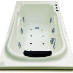 Voyage 5.5 Feet Bathtub with Jacuzzi Massage and Bubble Bath - Ivory Free-standing Bathtub-image-59