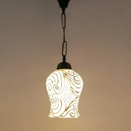 Hanging Light for Living Room & Home Decoration - Glass (Pack of 1) Pendants Ceiling Lamp-image-40