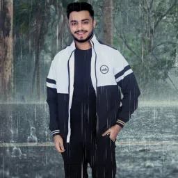 Colorblock Men Raincoat-image-34