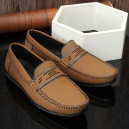 Lightweight Comfort Summer Trendy Premium Stylish Leather Formal Slip On Loafers For Men-picture-8
