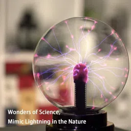 hirva creation ElectraSphere: The Touch & Sound Reactive Plasma Lamp Table Lamp image 4