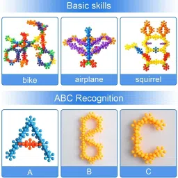 aexoniz toys Star Link Interlocking Activity Construction Building Block Toy for Kid(100 PCS) image 5