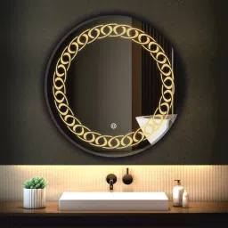 18 X 18 - Jalebi Led Bathroom Mirror-12