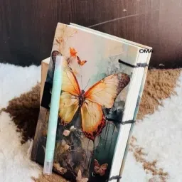 bonjour store Beautifully diary Printed Diary With Lock Clasp For Gift 5*7 A5 Diary UNRULED 200 Pages image 3