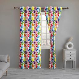 213.36 cm (7 ft) Polycotton Room Darkening Door Curtain Single Curtain-22
