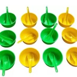 Plastic Soup Bowl Soup Bowl Set of 24 Pieces (12 Bowl, 12 Spoon)-image-49