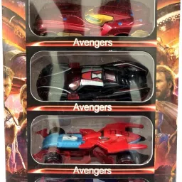 Metal Car Set Models of Toy Avengers Cars for Children( 4 Pcs Set) (Multicolor)-17