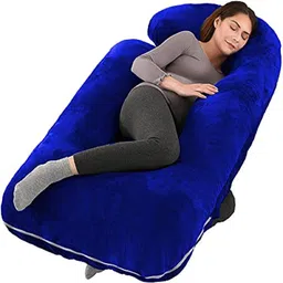 wild mint J SHAPE Microfibre Solid Pregnancy Pillow Pack of 1-picture-23